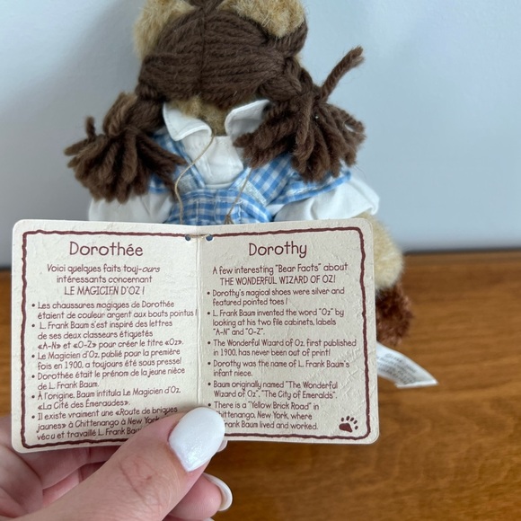 Boyds Bears “Dorothy” Wizard of Oz The Head Bean Collection Toto Collectible Y2K - Picture 3 of 4